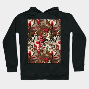 Raspberry Truffle Marble - Digital Paint Spill Hoodie